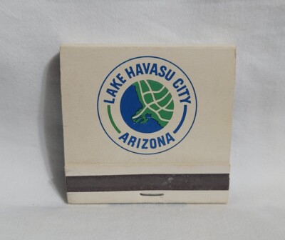 Vintage Lake Havasu City Recreation Industry Arizona Matchbook Advertising Full