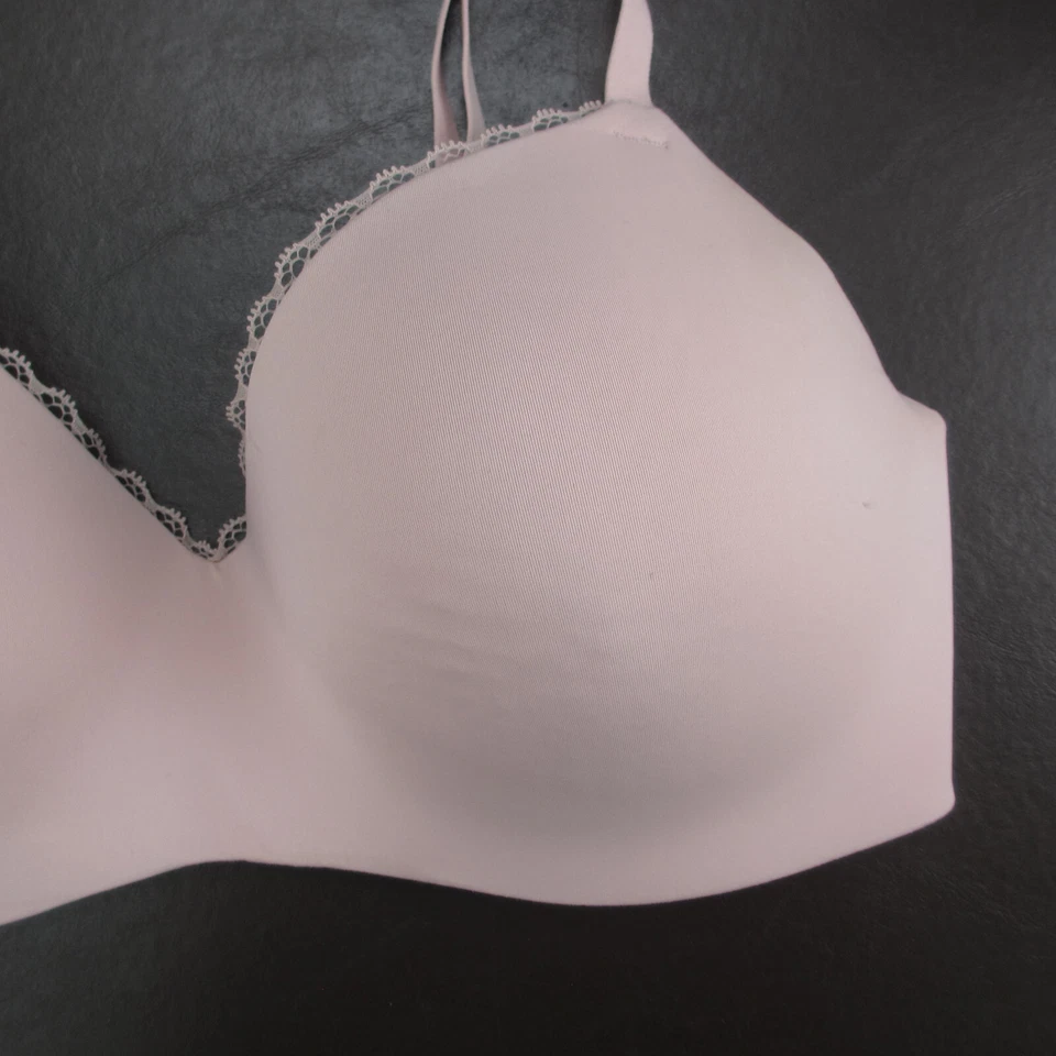 Maidenform 胸罩 L 码粉色衬垫无线可调节扣背 — 第 4/4 张图片