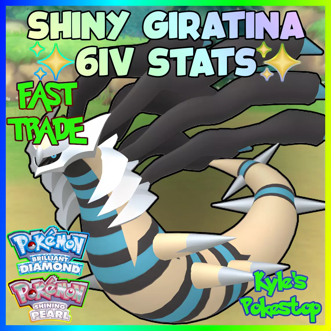 Pokemon Scarlet and Violet Shiny Giratina 6IV-EV Trained