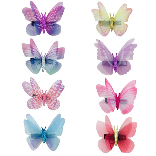 16PCS Butterfly Snap Clips Barrettes Women Hair Accessories Hairpin for Girls - Picture 6 of 12
