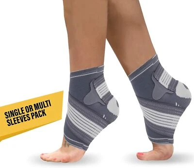 BIONIX Ankle Support Compression Brace Strap Achilles Tendon Sprain Injury Sleeve