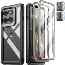 For Motorola Moto Edge 2025 Case Poetic 2 Front Frame Cover with Built-in Screen