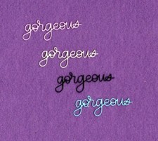 GORGEOUS word die cuts scrapbook cards