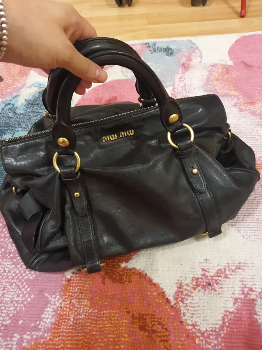 Miu miu vitello lux bow bag sales