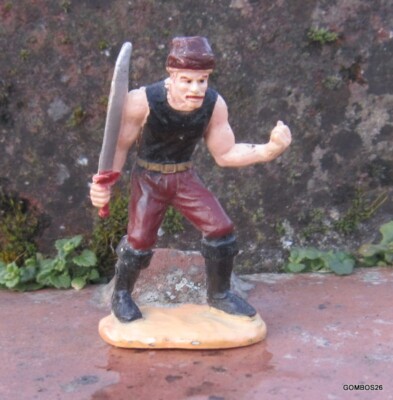 1/32 FIGURINE MARX COW BOY CAVALIER LASSO 1960-70 USA