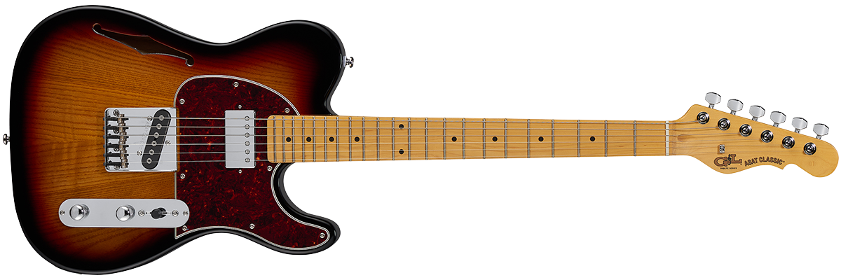 G&L Tribute ASAT Classic Bluesboy Semi-Hollow - 3-Tone Sunburst