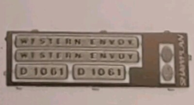 Spur N CJM Zug Typenschild Messing geätzt D1061 Westerngesandter Neu