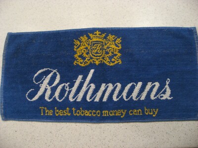 Rothman's The Best Tobacco Money Can Buy Bar Towel About 16''L x 8''W