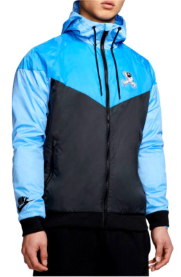Nike Sportswear Heritage Windrunner Men's Blue Black Jacket CW2311 435 S Was$110