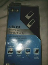 Belkin Premium Printer Cable USB 2.0, Gold Plated, 6 foot