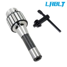 LABLT Super Heavy Drill Chuck 1/2" Capacity with R8 Shank Precision Integrated