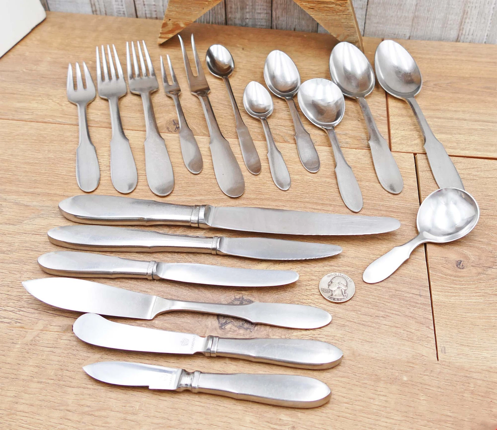 Georg Jensen MITRA Stainless Flatware Denmark Matte CHOOSE Knife, Spoon, Fork