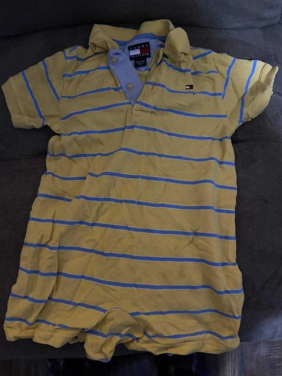 Tommy Hilfiger Yellow Striped 12 18 M Shirt eBay