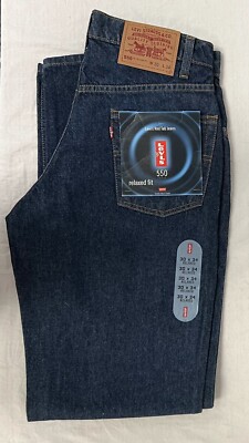 Levi's Men's 550 Relaxed Fit Jean Denim Rinse 30x34 New *Display*