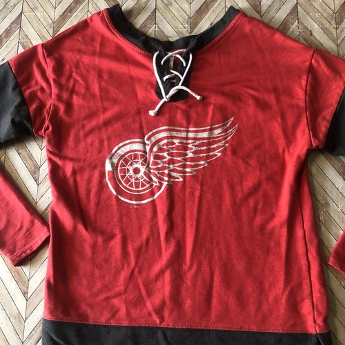 NHL Detroit Red Wings Women’s Jersey Design Long Sleeve Size Small. - Picture 2 of 7