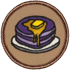 Purple Pancakes Patrol Patch - 2" Round Embroidered Patch