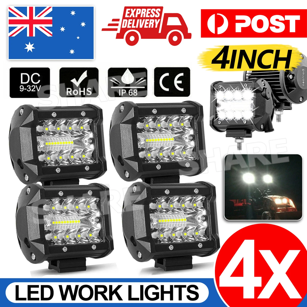 Automotive led 2024 flood lights 12v