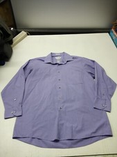 VAN HEUSEN LONG SLEEVE MENS SHIRT SIZE BUTTON UP 16- 16 1/2 END TO END