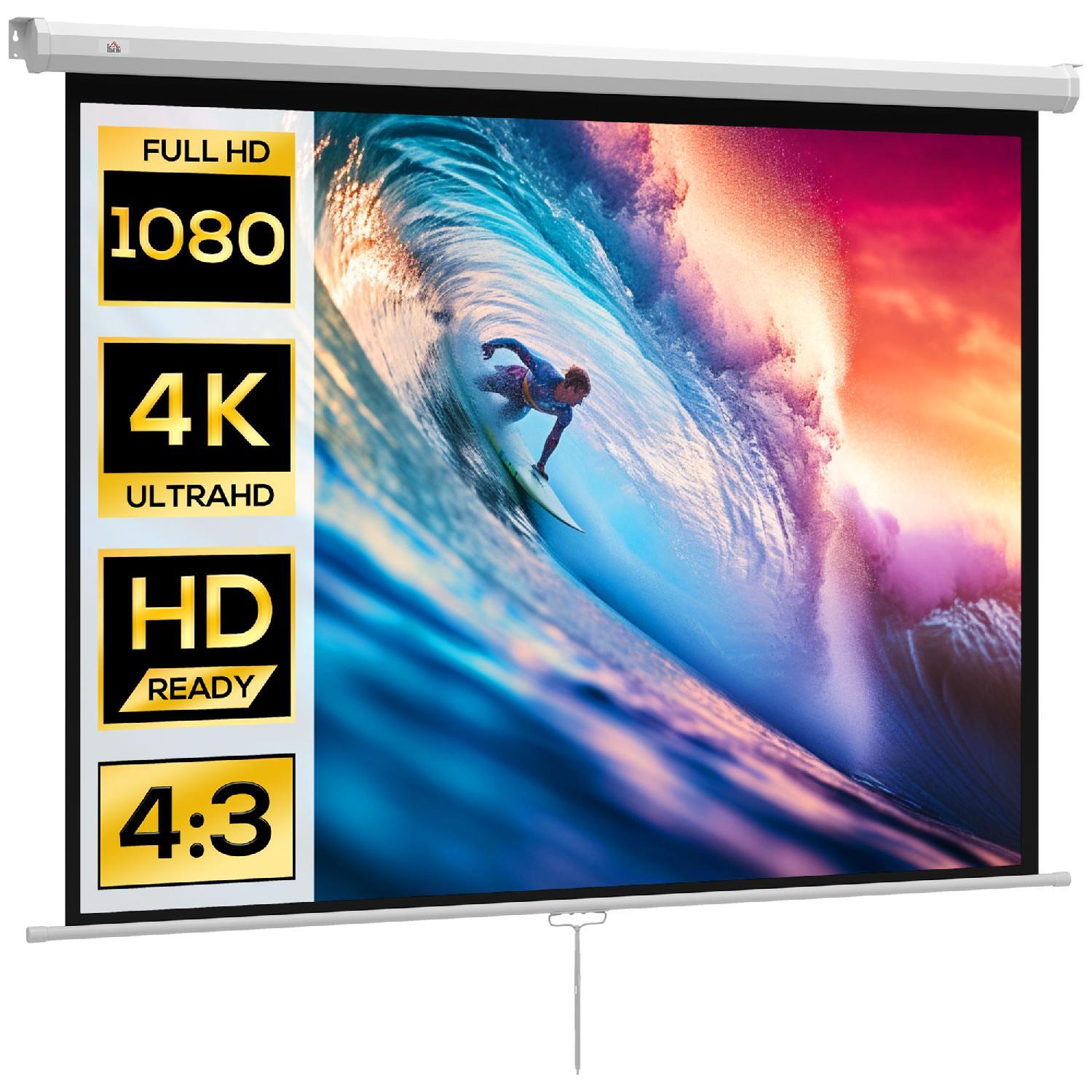 DecHome Schermo Proiezione 84" 4:3: Eleganza e Performance UHD