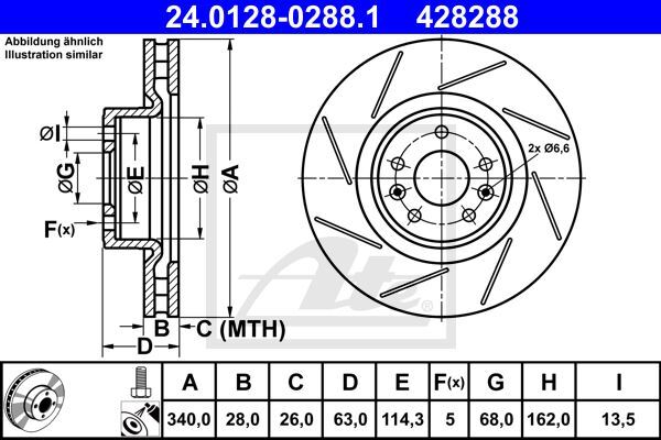 Disques de frein avant Megane 3 Coupe 2.0 R.S. ventilés 340mm pour système de freinage sport