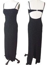 Bari Jay Formal/Prom Dress, Black with Cut Out back, Sz 4 in Excellent Condition