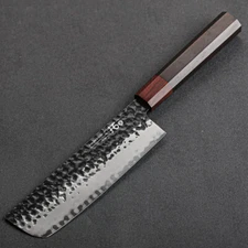 7inch Nakiri Knife 3-Layer 9Cr18Mov Hi-Carbon Steel Kitchen Chef Chopper Knives