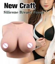 H Cup Silicone Breast Forms Breastplate Fake Boobs for Crossdresser Drag Queen