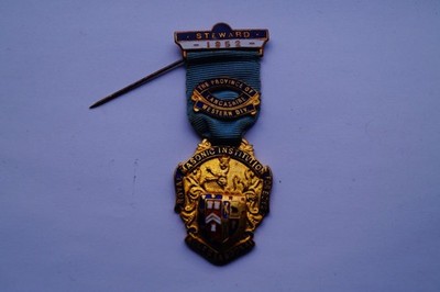 Royal Masonic Institution For Boys Steward 1952 Lancashire Medaille Juwel Abzeichen Pin