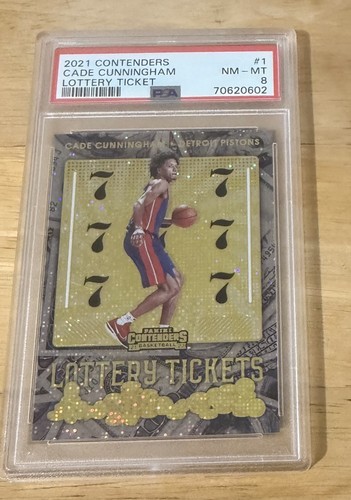 2021 Panini Contenders Lottery Ticket Cade Cunningham #1 card
