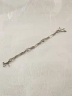 Victorian Solid Sterling Silver Kurta Button Chain Hatton Garden Stock 925