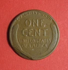 1929 S Lincoln Wheat Cent Mint Error - Edge Lamination Loss