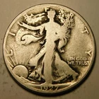 1927 S Walking Liberty Half Dollar 90% Silver VG-F  "As Pictured - Not Cleaned"