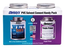 Christys RH.WET.HDYPK.HP Blue/Purple PVC Primer and Cement 8 oz.