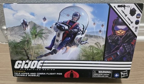 G.I. Joe Classified Series #79 Tele-Viper & Cobra Flight Pod Set Open Box