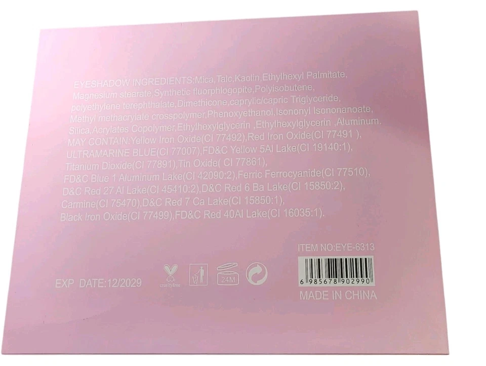 Hello Kitty Eyeshadow Palette 63 Color Makeup Set Matte Shimmer Glitter Cartoon - Image 3 of 3