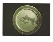 Field Museum of Natural History Chicago IL Wheel thrown plate VTG postcard UNP