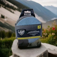 Auto Drive Car Waxes Microfiber Applicator Pad 2 Pack, Blue