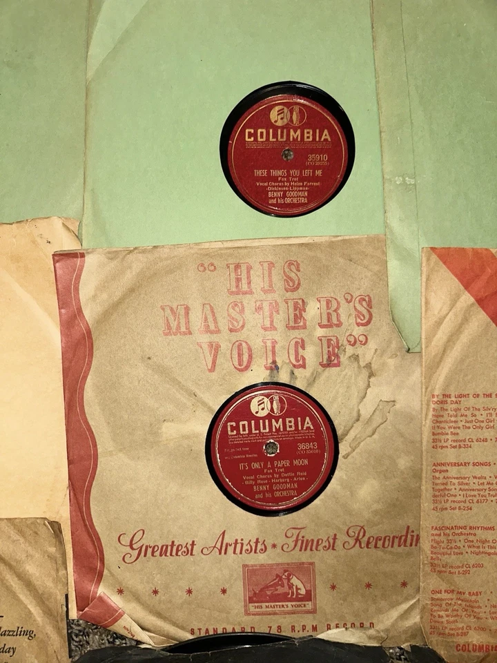 Lot Of 13 - VINTAGE Columbia 78 RPM Record by Gene Krupa and His Orchestra On RC Foto 4 de 4