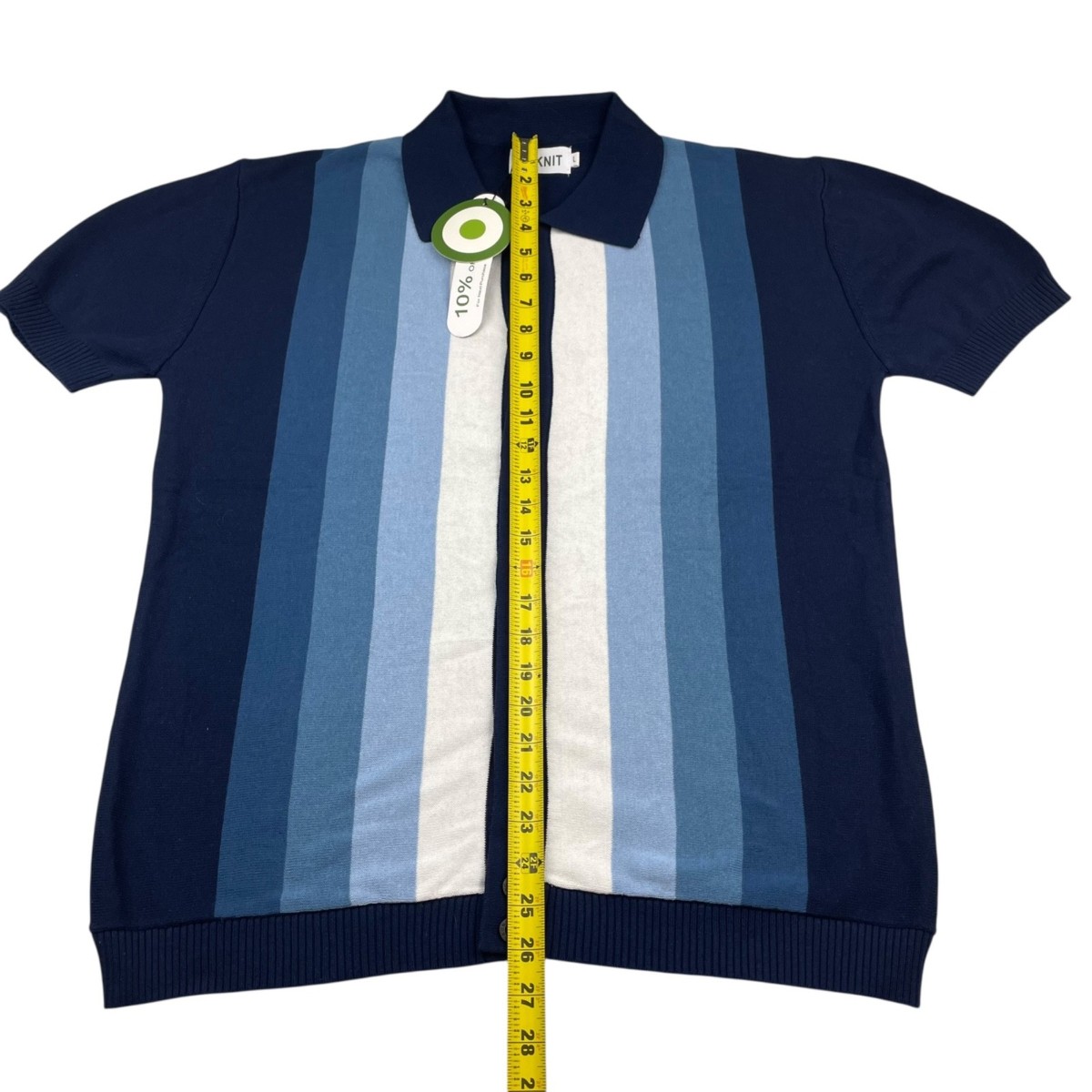 NEW Oxknit Men's Retro 100% Cotton S/S Knit Button Shirt