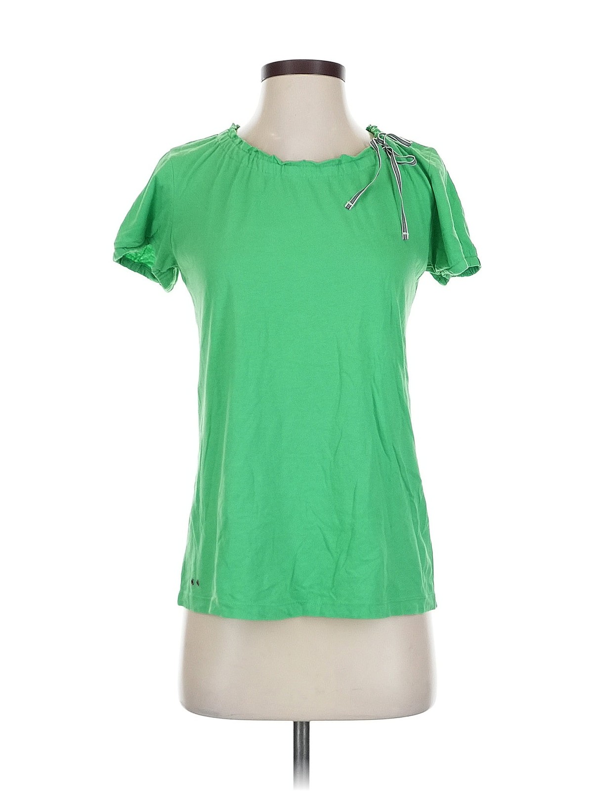 Converse One Star Women Green Short Sleeve T-Shirt S