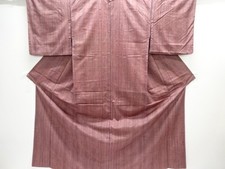 7676878: JAPANESE KIMONO / TSUMUGI / WOVEN STRIPE