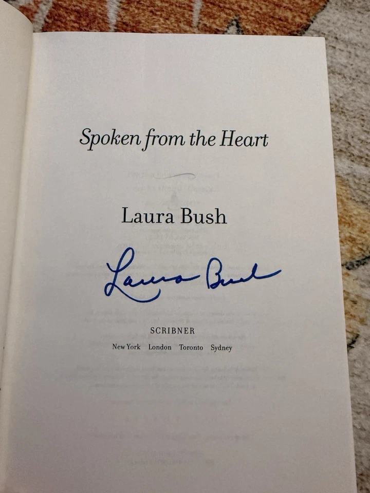 Spoken From the Heart by Laura Bush SIGNED - Image 2 of 2
