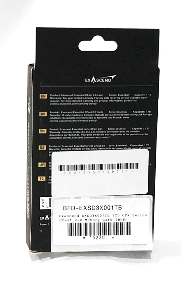 ExAscend 1TB CFX Series CFast 2.0 Memory Card - Image 2 of 2