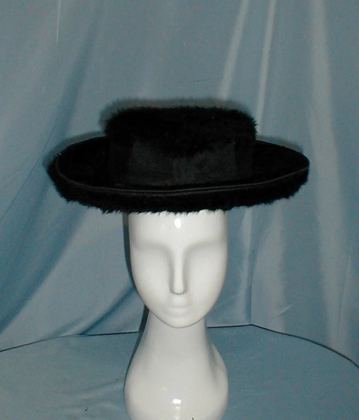 Beaver Black Vintage Hats for Women for sale | eBay display picture 3