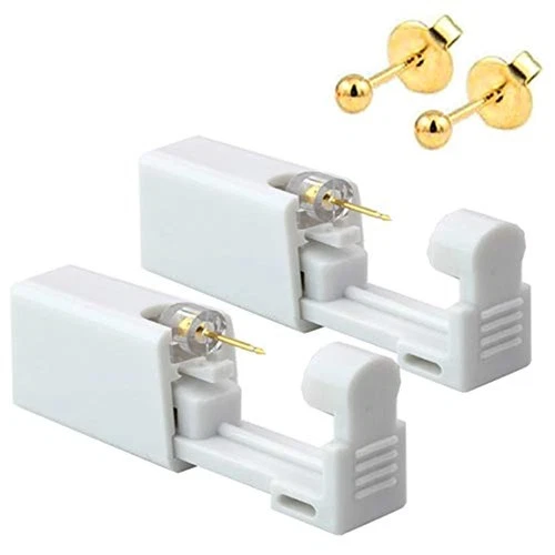 AM RONG MAGIC 2 Pack Self Ear Piercing Gun Earring,Disposable Piercing Kit N - product listing photo