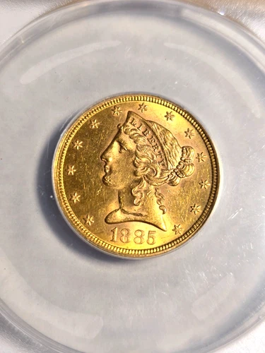 1885 S Liberty Head Half Eagle $5 Dollar Gold Coin AWESOME LOOKING COIN