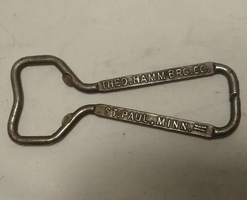 Vintage Theodore Hamm Brewing Co Amerikas erfrischendster Bierflaschenöffner 3"