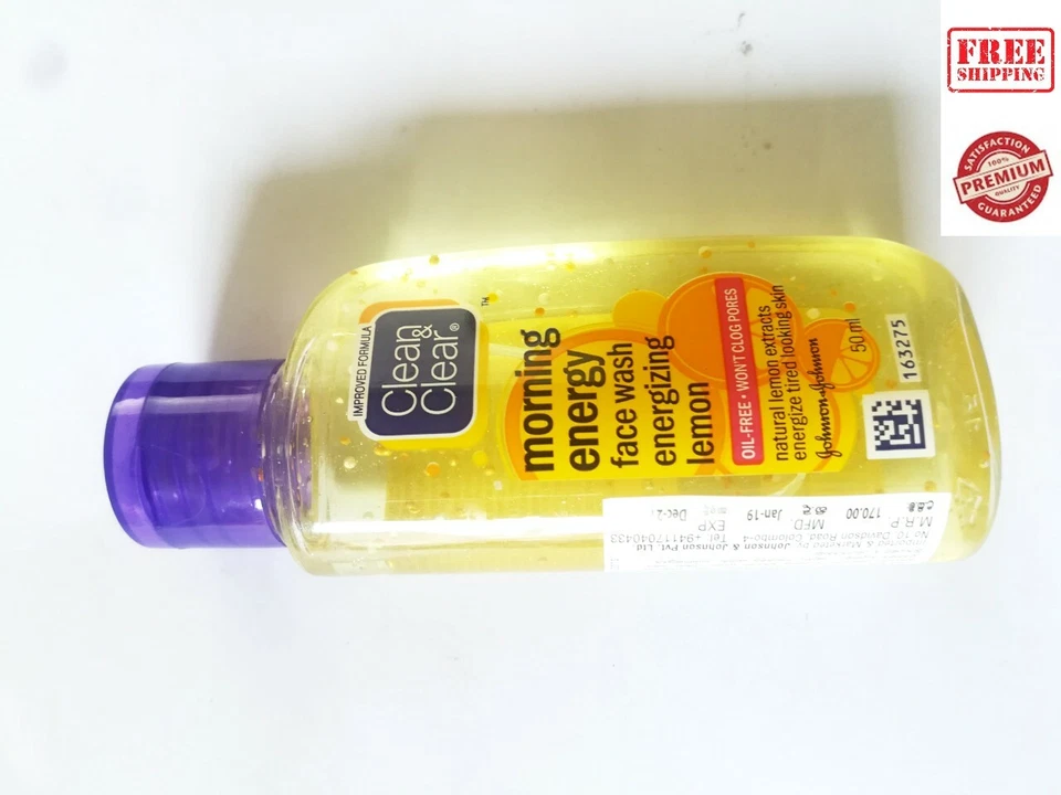 Clean & Clear Morning Energy Lemon Face Wash, 50 ml - Image 3 of 4