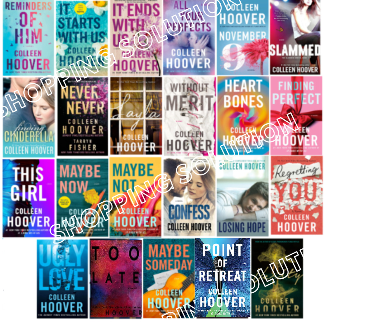 The Complete Collection Of Colleen Hoover Top 23 Books Set (Paperback,Brand  New)