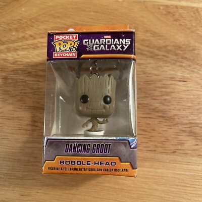 Funko Pop!Dancing Groot Bobble-Head  Keychain Guardians of the Galaxy 